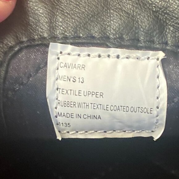 Men's Steve Madden Caviaar Black with Rhinestones Loafers Size 13 - Picture 6 of 8